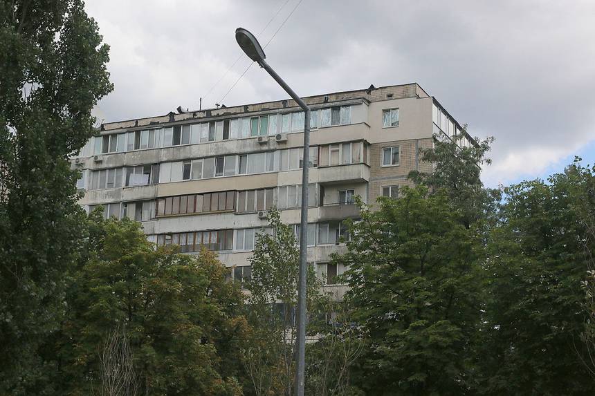  Soviet-style concrete-block high-rises