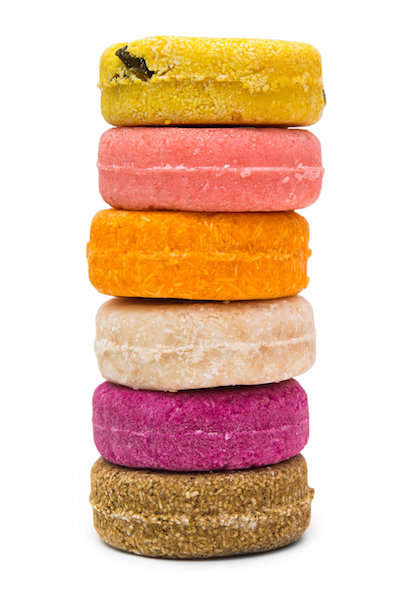 stack of shampoo bars