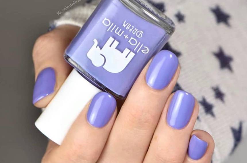 ella+mila lilac nail polish